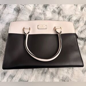 Kate Spade Two-Tone Black and Cream Satchel